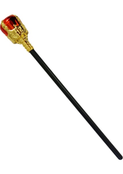 Kırmızı Topuzlu Kral Asası Kraliyet Asası 40 cm modelleri