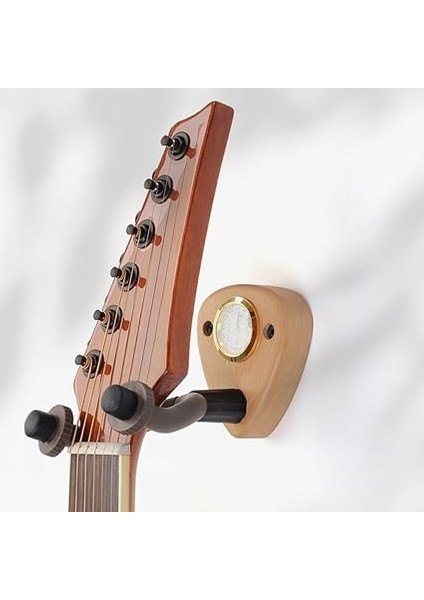 Ahşap Gitar Tutucu Kanca Standı Duvara Montaj Gitar Askısı Akustik Elektro Gitar/banjo/bas Dayanıklı Işık Ahşap Renk indirimleri