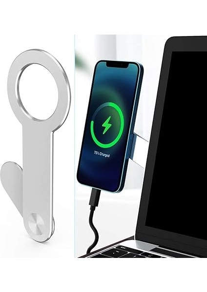 Aluminyum Yapışkanlı Universal Mıknatıslı Magsafe Ile Uyumlu Bölme Tablet, Dizüstü Bilgisayar Ekranı, Laptop Ekranı Telefon Tutucu Monitör Standı fiyatları