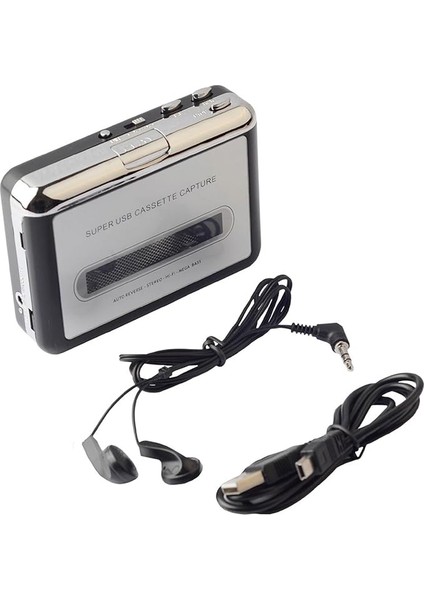Kaset Kaset Çalar USB Dönüştürücü ile Ses Müziği Yakalayın Kaset Mp3 Dönüştürücü Abs Kaset Çalar USB