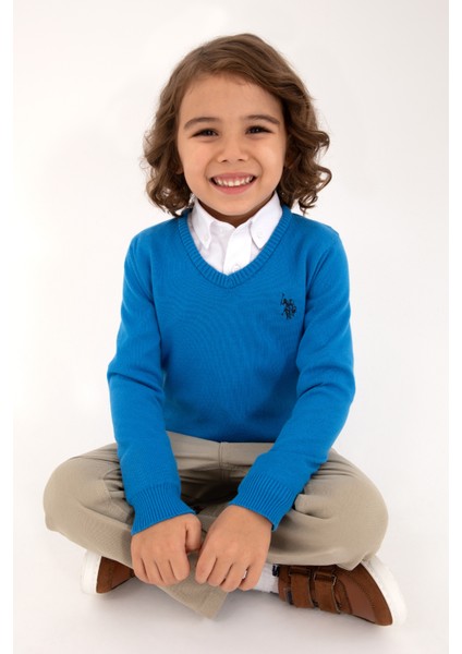 Erkek Çocuk Kobalt Kazak /triko 50315611-VR077