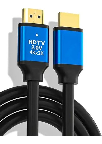 Step 5 Metre 4K Ultra Hd 2.0V Alüminyum Başlıklı Altın Uçlu HDMI Kablo