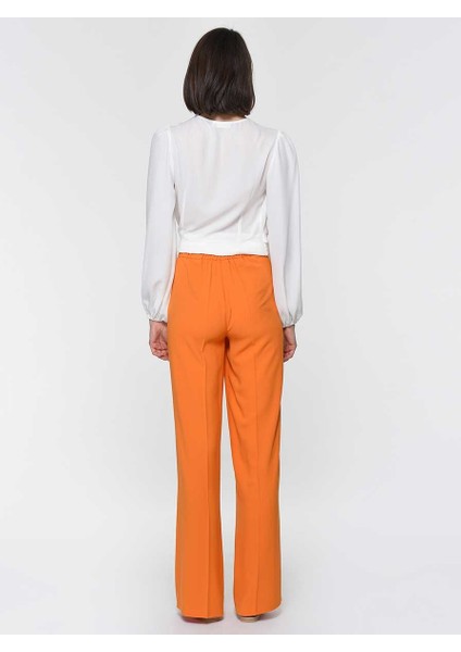 Bol Paça Kadın Pantolon Oranj Y1912002_011 modelleri