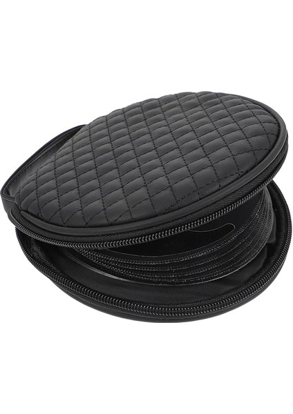 1 Adet CD Çantası CD Saklama Çantası Daire Çanta CD Işlemeli Çanta Fermuarlı Cüzdan Oto CD Saklama Çantası Küçük Siyah Çanta Fermuarlı Cüzdan Kırmızı Çanta Sabit Disk Saklama