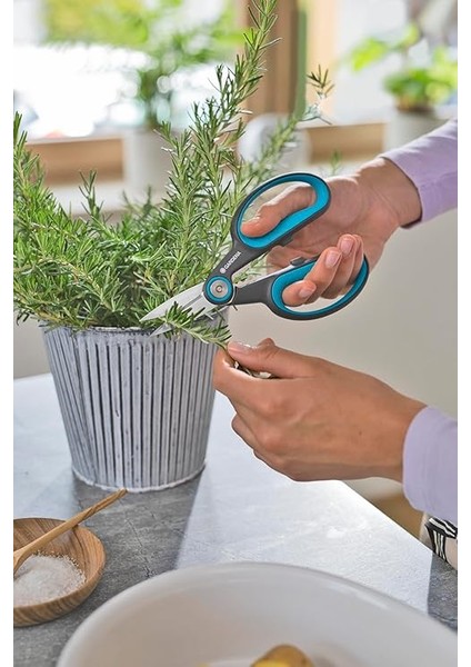 Herbcut: Odun Otları Kesmek Için Paslanmaz Çelikten Ot Makası, 52 mm Bıçak, Geri Dönüştürülmüş Plastik Saplar, Örneğin Biberiye Için Soyma Fonksiyonlu, (12214-20) fırsatları