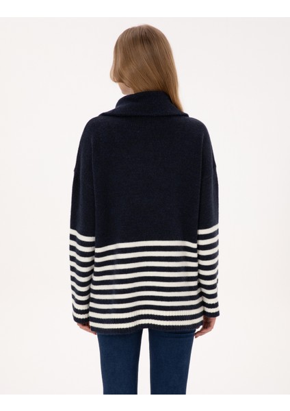 Kadın Lacivert Comfort Fit Kazak 50317227-VR033 indirimleri