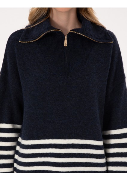 Kadın Lacivert Comfort Fit Kazak 50317227-VR033