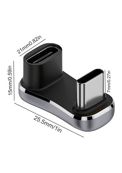 Ally/steam Deck ile Uyumlu 180 Derece USB C Adaptörü, U Şekil Açısı USB C Erkek - USB C Dişi Adaptör Uzatma Dönüştürücü Konektör Genişletici (Erkek Ila C Dişi) fiyatları