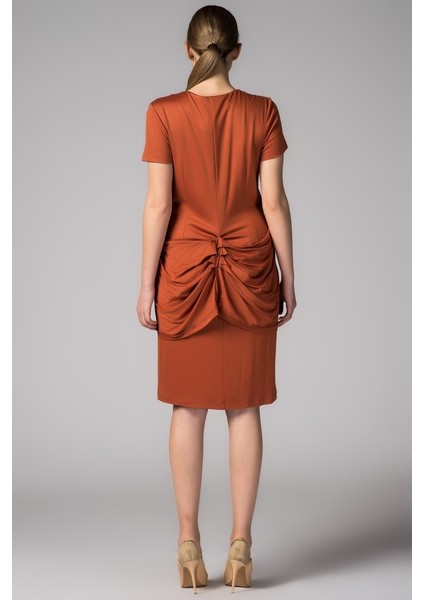 Midi Boy Elbise Kiremit Y1211216_016 fiyatları