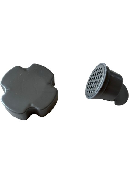 10X10 Plastik Çerçeveli Yer Süzgeci Duş Kanalı Izgara Koyu Krom - Düşey Çıkış 50MM fiyatları