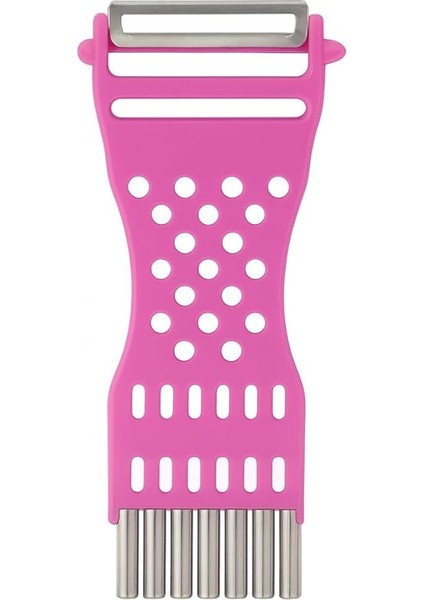 Çok Amaçlı Renkli Sebze Soyucu ve Julienne Rende – Paslanmaz Çelik Bıçaklı, Ergonomik Tasarım, Patates Havuç Kabak Için Pratik Mutfak Aleti