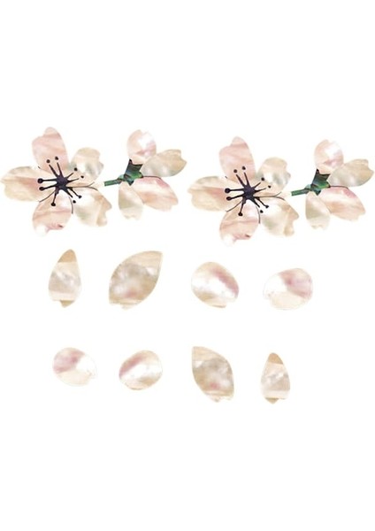 4 Gitar Paneli Çıkartmaları Ukulele Sticker Bas Paneli Sticker Kiraz Çiçeği Gitar Sticker Gitar Çıkartmalar Çiçek Gitar Sticker fiyatları