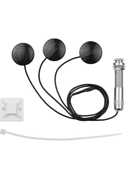 Yapışkanlı Enstrüman Pikap Akustik Gitar Pikap Mini Dönüştürücü, Keman Mandolin Ukulele Için 1/4 Inç Konnektörü ile fırsatları