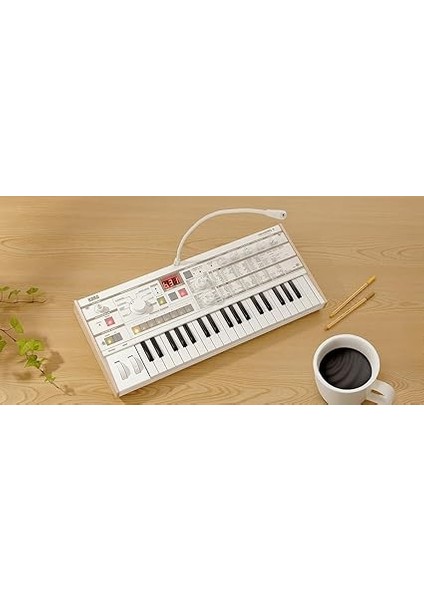 Mıcrokorg-S 37 Vocoder ile Anahtar Analog Modelleme Sentezleyici - Beyaz modelleri