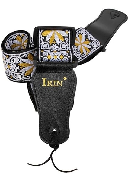 Gs-02 Ayarlanabilir Nakış Gitar Askıları Akustik Elektro Gitar Bas Aksesuarları Sarı indirimleri