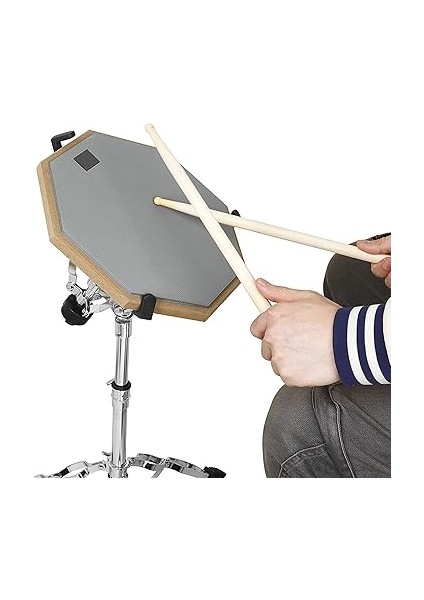 Davul Uygulama Pedi, 1 Çift Davul Çubuklu 12 Inç Sessiz Davul Uygulama Pedi, Uygulama Pedleri, Davul Uygulama Pedi Seti, Tek Taraflı Davul Pedleri, Pratik Davul Için - Gri fiyatları