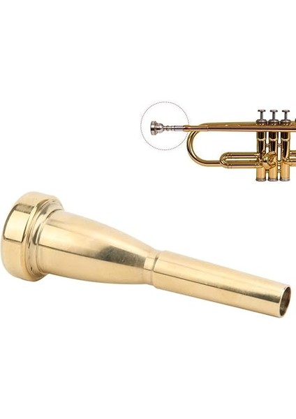 Altın Elektroliz Pirinç Trompet Ağızlık 7c Boyutu Yeni Başlayanlar Için Profesyoneller Küçük Öğrenciler Rahat Kullanım Güzel Şık indirimleri