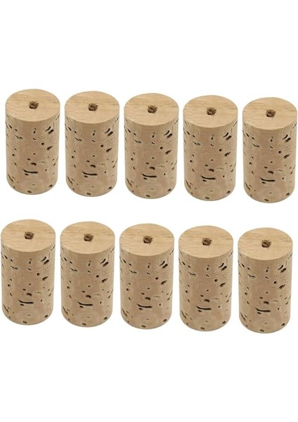 10 Pcs Head Yapma Tapaları Kafa Kapakları Onarım Aksesuarları Cork Yedek Ahşap Enstrüman Için