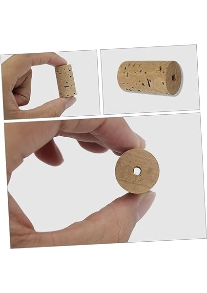 10 Pcs Head Yapma Tapaları Kafa Kapakları Onarım Aksesuarları Cork Yedek Ahşap Enstrüman Için fırsatları