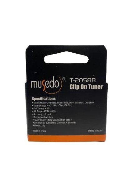 T-2058B Clip On Tuner Akort Cihazı fırsatları