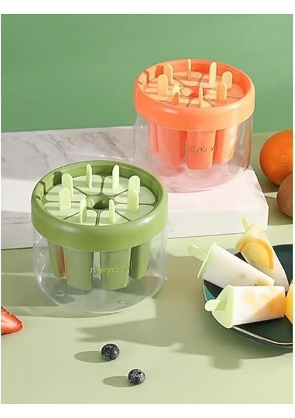 Silikon Dondurma Kalıbı, 8 Hazneli, Kokteyl ve Meyve Dondurma Kalıbı modelleri