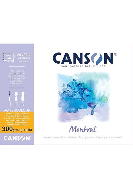 Pad Canmontv 12S 24X32 300G Suluboya Blokları