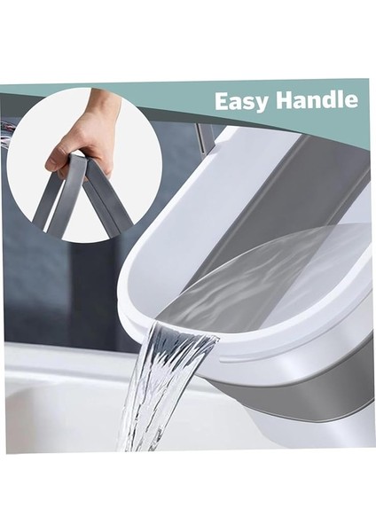 Tekerlekli Büyük Katlanabilir Çamaşır Sepeti Paspas Kovası | Katlanır Kova 25 x 57 cm fiyatları