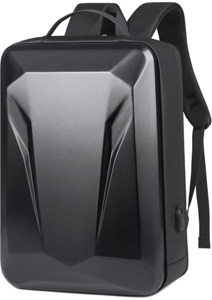 Hırsızlığa Karşı Kabuk Dizüstü Bilgisayar Sırt Çantası Su Geçirmez Seyahat Sırt Çantası Ince Oyun Bilgisayar Çantası Kilitli Siyah 17-18 Inç