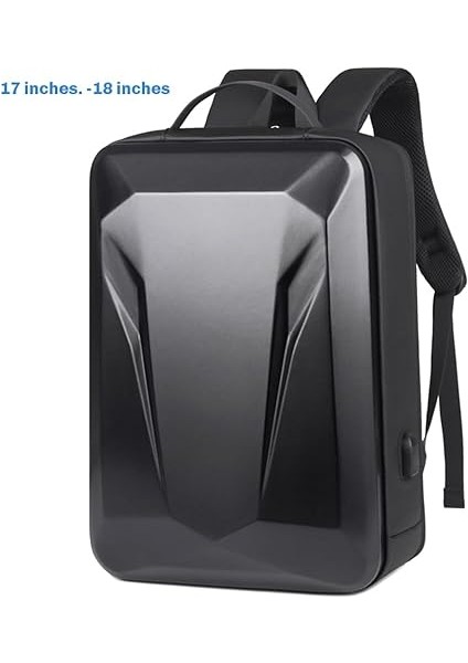 Hırsızlığa Karşı Kabuk Dizüstü Bilgisayar Sırt Çantası Su Geçirmez Seyahat Sırt Çantası Ince Oyun Bilgisayar Çantası Kilitli Siyah 17-18 Inç fiyatları