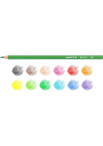 Tita Kuru Boya Kalemi 12'li fiyatları