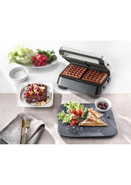 Snack Maker 5 SM5038 Sandviç, Waffle ve Tost Makinesi Silver indirimleri