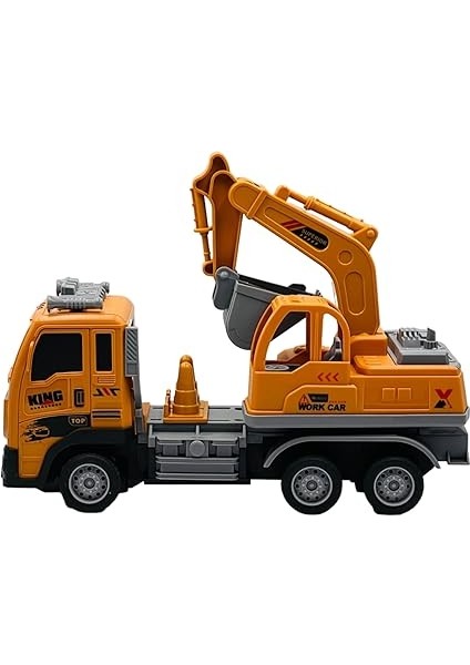 Kumandalı Şarjlı Full Fonksiyon Işıklı Inşaat Makineleri 27 Mhz 1:16 Ölçek (Kepçe) indirimleri