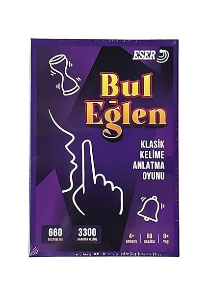 Eğlen Kutu Oyunu | Yerli Tabu Tarzı Kelime Anlatma Oyunu | 165 Kart, 660 Gizli Kelime | 9+ Yaş Eğlenceli Grup ve Aile Oyunu | Türkçe | Uyarı Zili, Kum Saati Dahil fiyatları