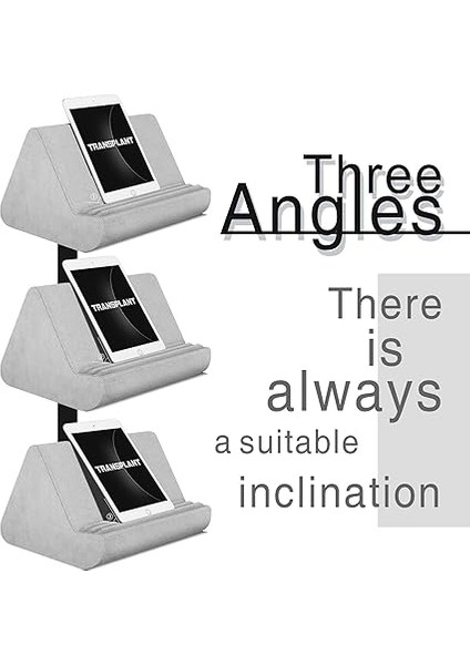 Cepli Yumuşak Tablet Stand Yastığı, Tablet Yastık Standı, Ayarlanabilir 3 Görüş Açısı, Yatak Kanepesi Için Tembel Tutucu Standı, iPad Tabletler Eokuyucular Akıllı Telefonlar Kitap Dergileri (Gri) ile fiyatları