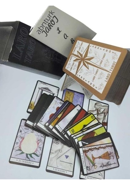 Üretim Kaliteli Tarot Kartları 78 Kart ve Tarot Kitabı Tam Set Orijinal Takım Standart Boyut