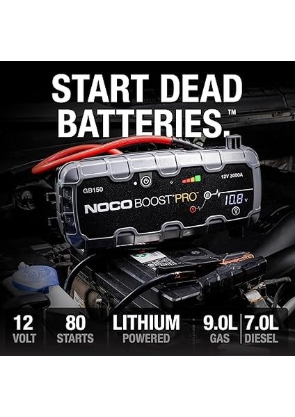 Genius GB150 12V 4000AMP Ultrasafe Lityum Akü Takviye + Powerbank + LED Lamba fiyatları