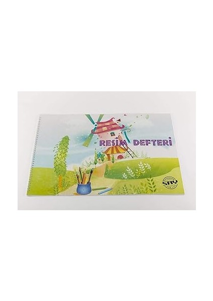 Adet Karton Kapak Spiralli Resim Defteri 35 x 50 cm 25 Yaprak fırsatları