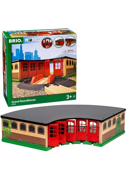 World - 33736 Grand Roundhouse | 2 Parça Oyuncak Tren 3 Yaş ve Üzeri Çocuklar Için