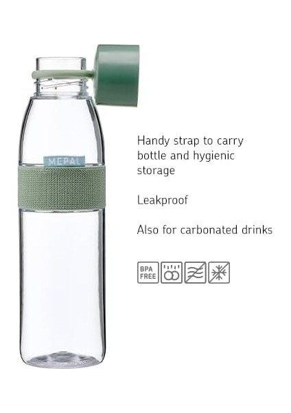 Ellipse Beyaz Içecek Şişesi, 700 ml Hacim, Gazlı Içecekler Için De Uygundur, Kırılmaz Malzeme, Sızdırmaz, Bulaşık Makinesinde Yıkanabilir fiyatları