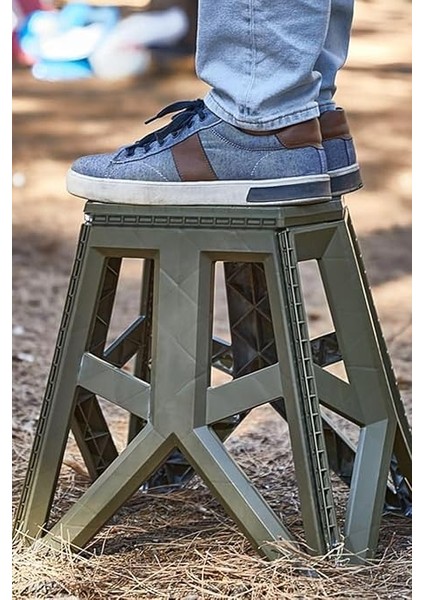 Life Çok Amaçlı Katlanabilir Büyük Boy Gri Tabure MIT1168 fiyatları