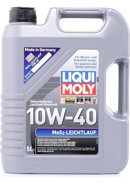 Moly Mos2 Leichtlauf 10W-40 5 Lt Motor Yağı