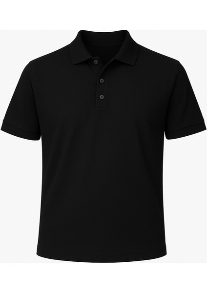 Erkek %100 Pamuklu Lakost Kumaş Regular Fit Polo Yaka T-Shirt
