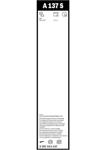 Aerotwin Silecek Seti Fiat 500X (2014 ve Sonrası) [650/360 Mm] A137S 3397014137 modelleri