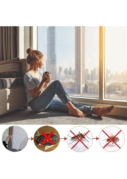 2 Adet Çift Kanat Yapışkanlı Pencere Sinekliği – 130X150 cm ±5cm – Çift Taraflı Cırt Bantlı Tül Sineklik – Kolay Montajlı, Hava Alan ve Dayanıklı Koruma Filesi modelleri