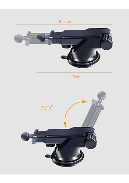 Teleskopik Vantuzlu Araç Tablet Tutucu Araç Telefon Tutucu Torpido Üzeri Cama Yapışan Araç Tablet Tutucu indirimleri