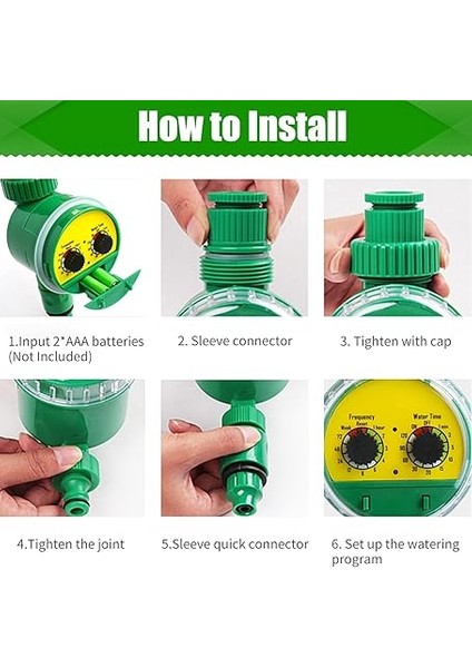 Sulama Suyu Zamanlayıcı Kontrolörü Bahçe Elektronik Programlanabilir Otomatik Sulama Zamanlayıcı Su Geçirmez Su Musluk Açık Parterre Için Hortum Zamanlayıcı fırsatları