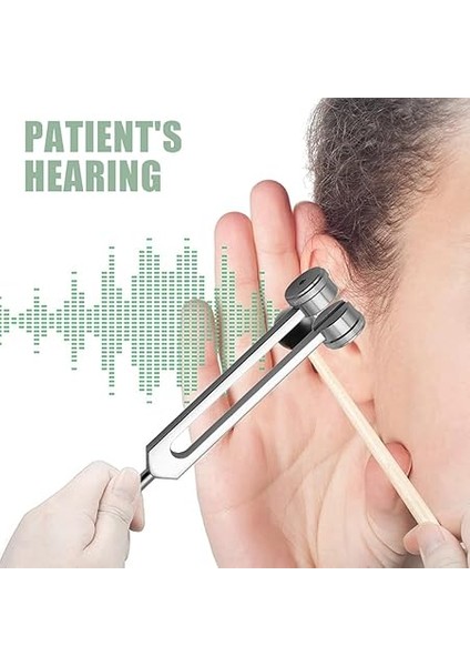 1 Adet 128 Hz Metal Ayar Kutusu Doğru Frekans Tepkisi Sağlar, Silikon Çekiç, Tamir Aleti ve Temizlik Için Kadife Torba ile Birlikte Gelir fırsatları