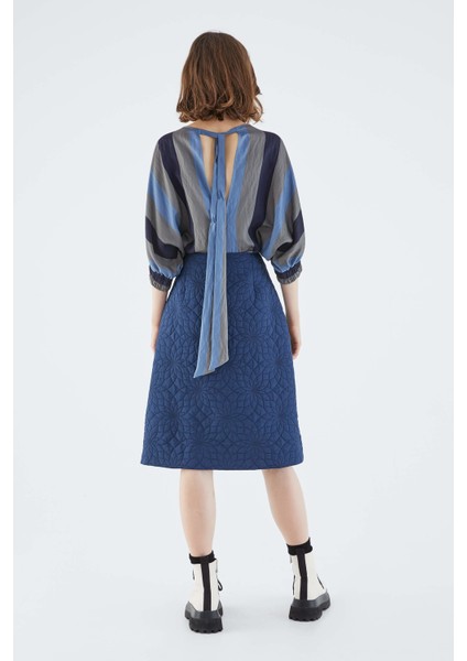 Kapitone Midi Kalem Etek Lacivert K2115089_015 fırsatları