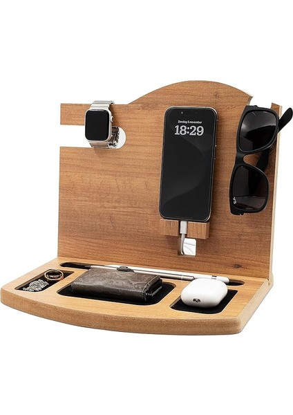 Düzenleyici Organizer, Ahşap Masaüstü Çok Amaçlı Organizer