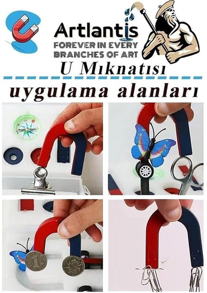 Mıknatıs Seti 10 Parça 1 Paket Deney Malzemesi Okul Projeleri Için Manyetik U I Araba Halka Mıknatıs Deney Oyun Seti Eğitici indirimleri